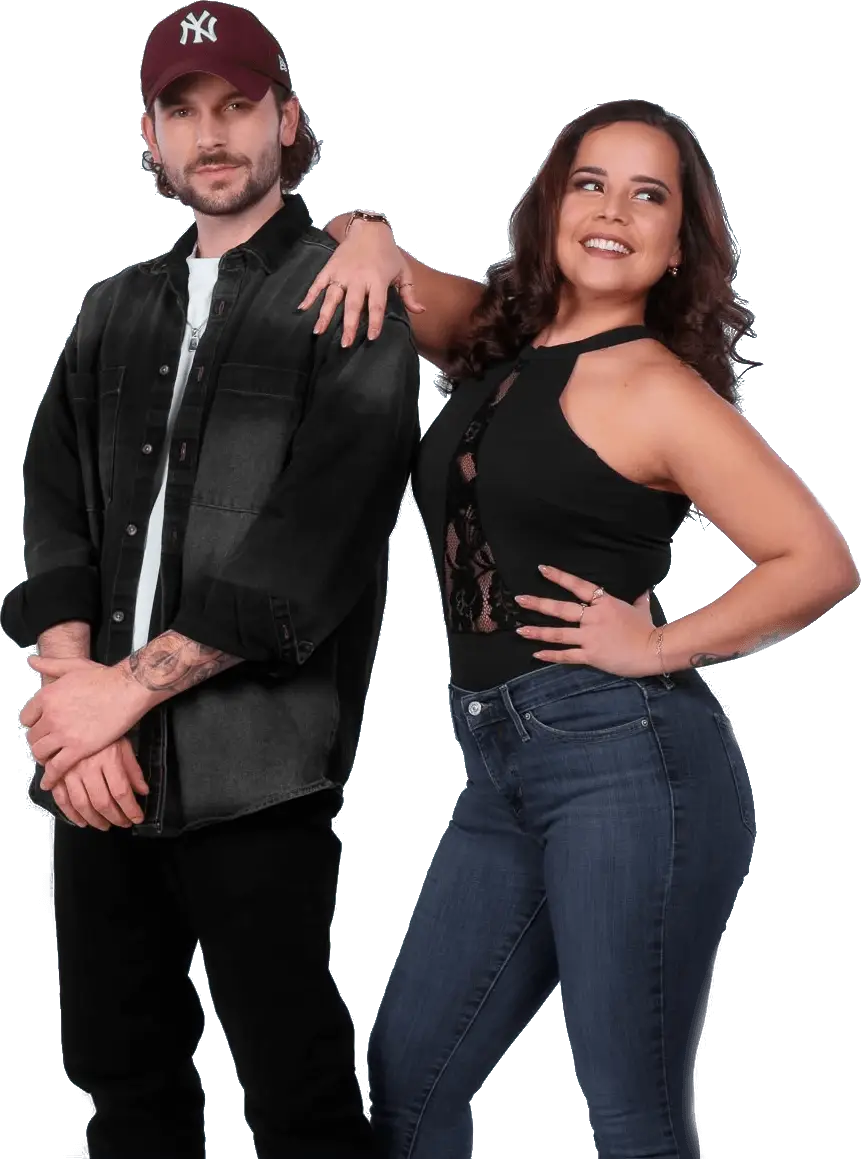 Denise Rodriguez et Jordan Gallon, professeurs de Swave Connection